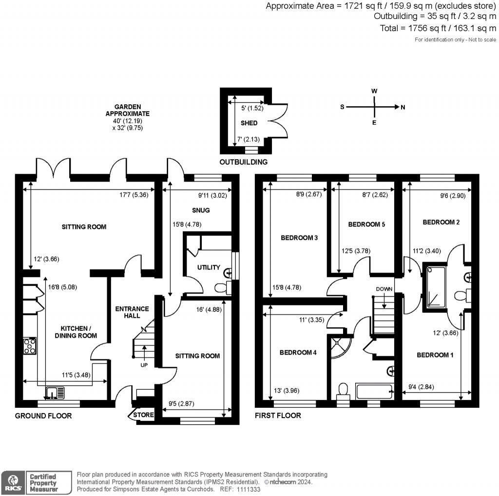 Floorplans For Avern Road, West Molesey, KT8