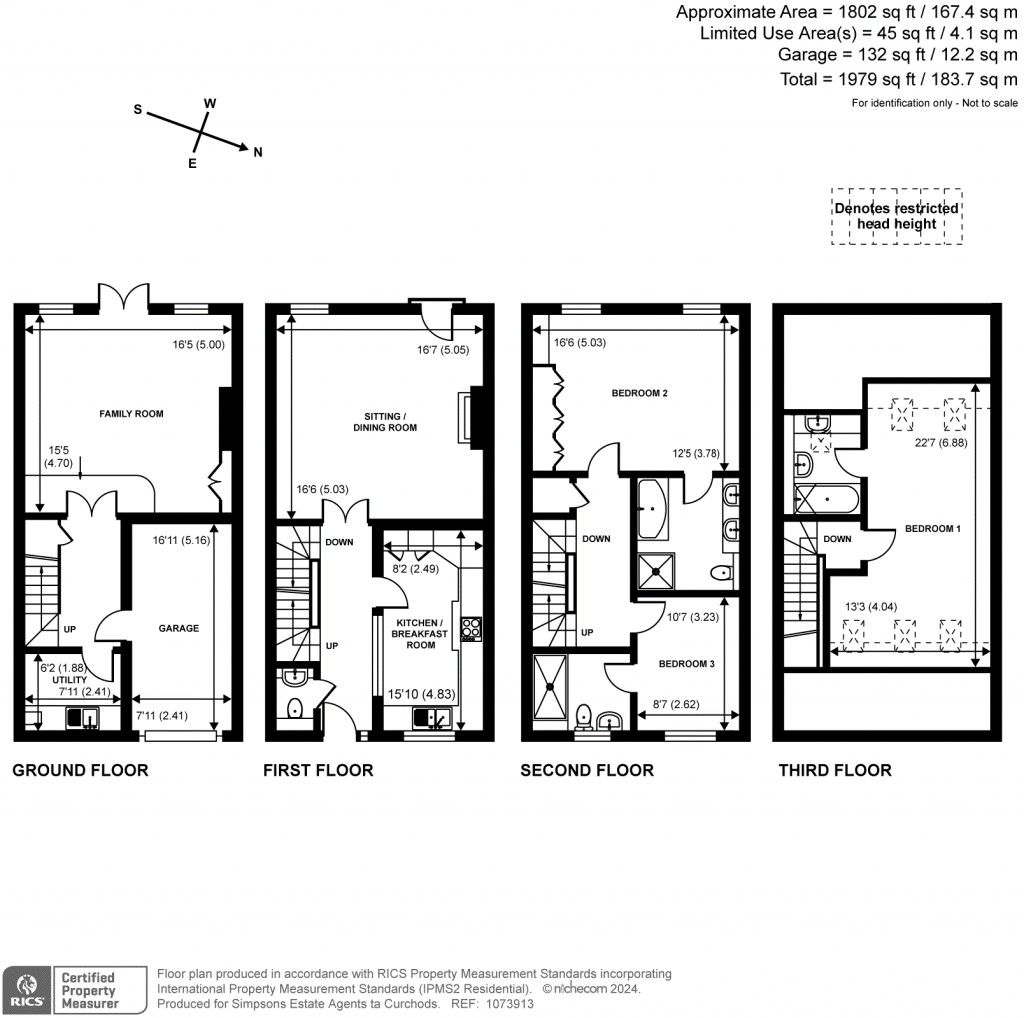 Floorplans For Lynwood Road, Thames Ditton, KT7