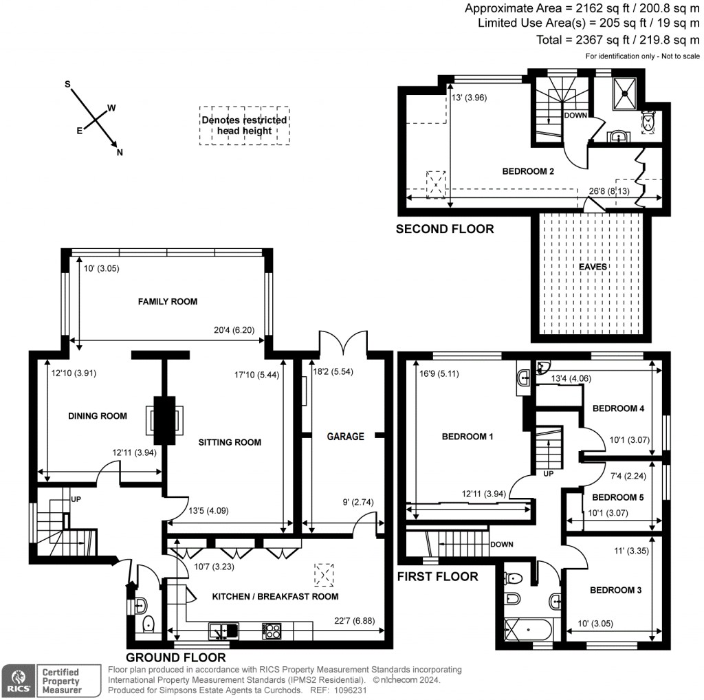 Floorplans For Station Road, Thames Ditton, KT7