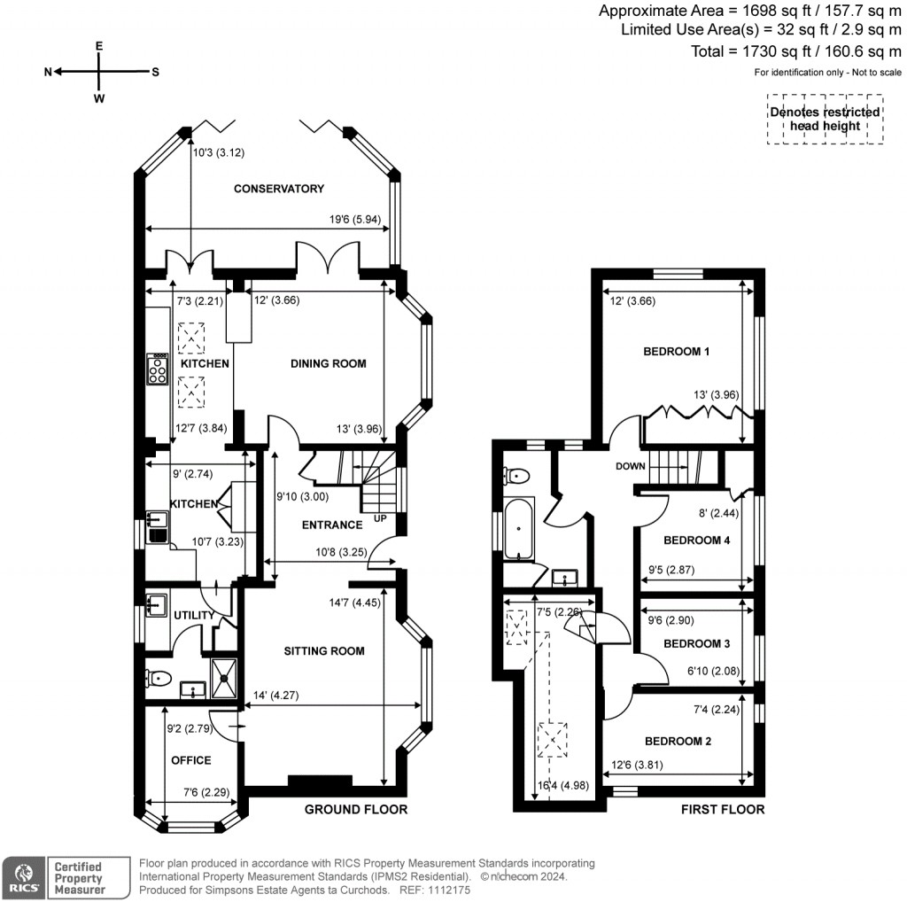 Floorplans For Esher Road, East Molesey, Surrey