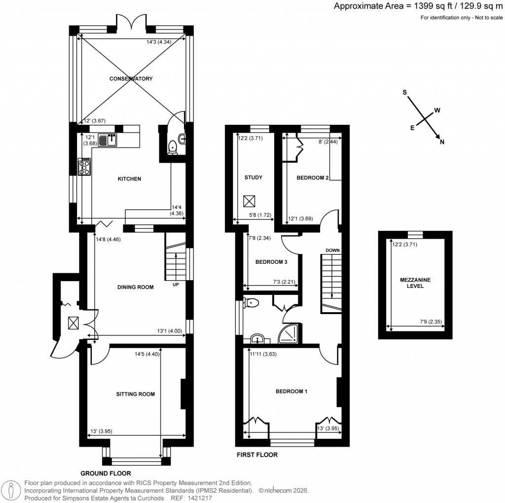 Floorplans For Summer Gardens, East Molesey, Surrey
