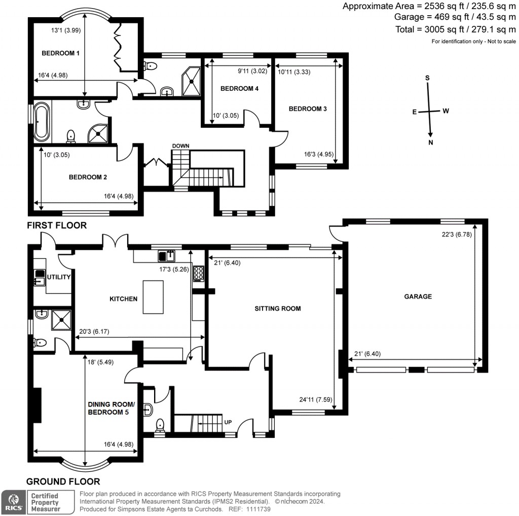 Floorplans For Wayneflete Tower Avenue, Esher, KT10