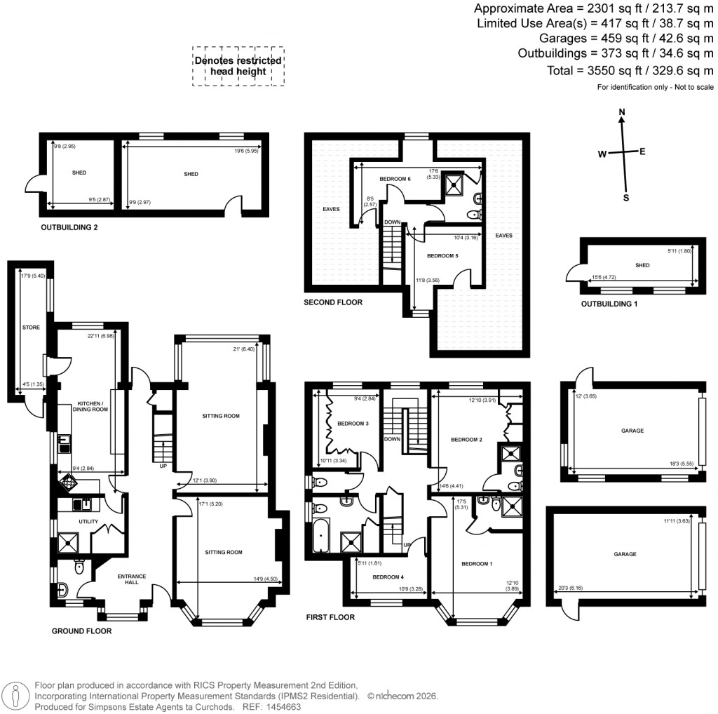 Floorplans For Station Road, Thames Ditton, Surrey