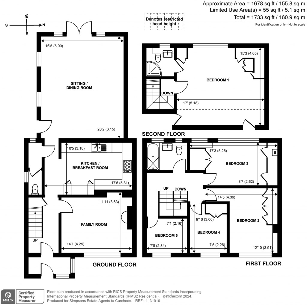 Floorplans For Garson Close, Esher, KT10