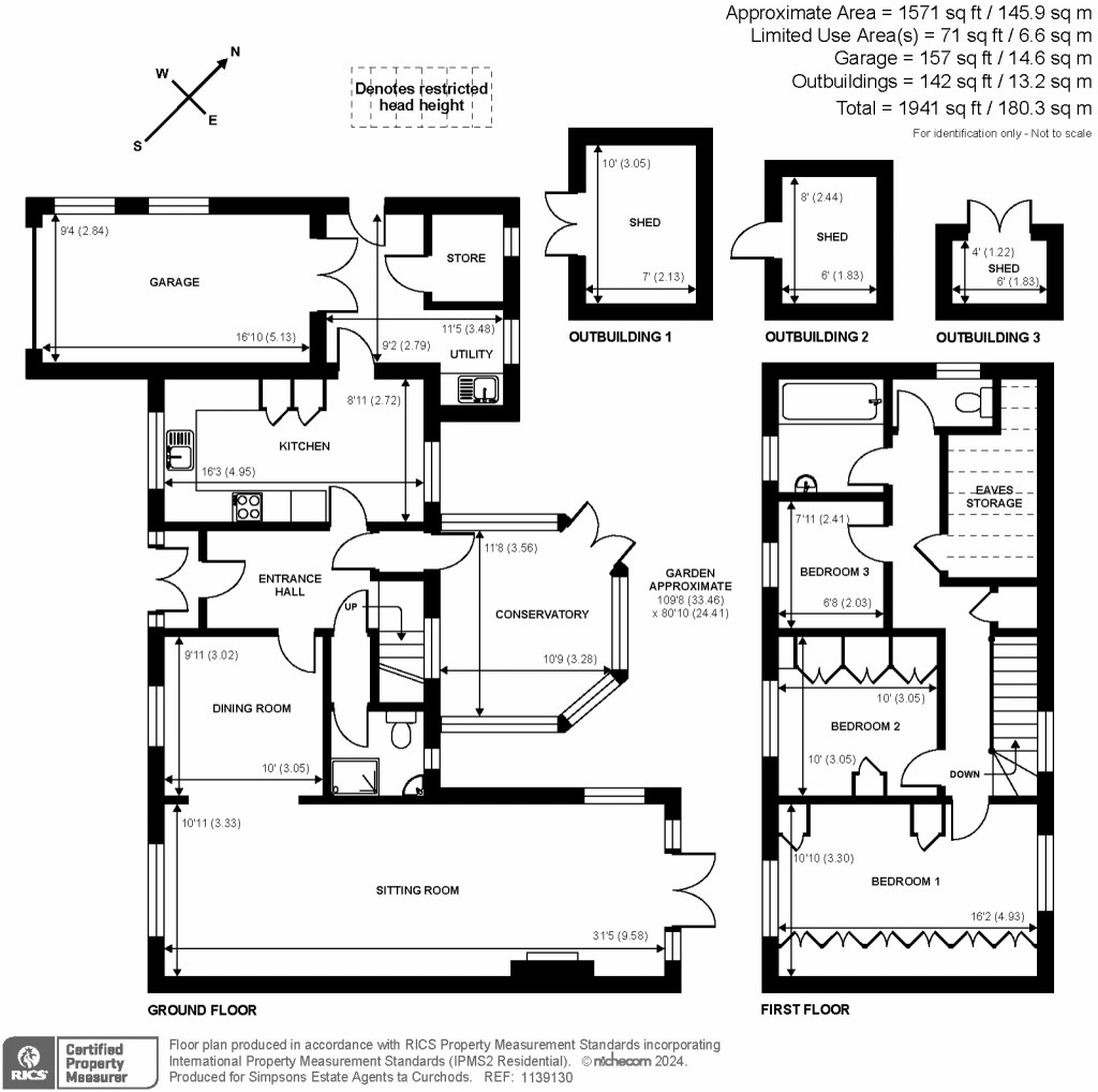 Floorplans For Wayneflete Tower Avenue, Esher, KT10