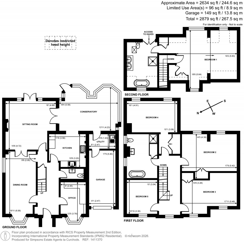 Floorplans For Matham Road, East Molesey, Surrey
