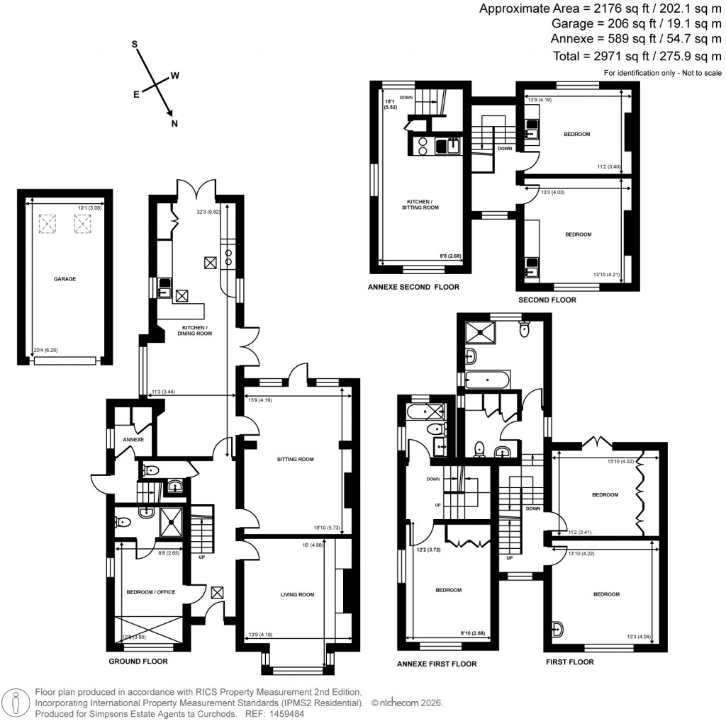 Floorplans For Palace Road, East Molesey, Surrey