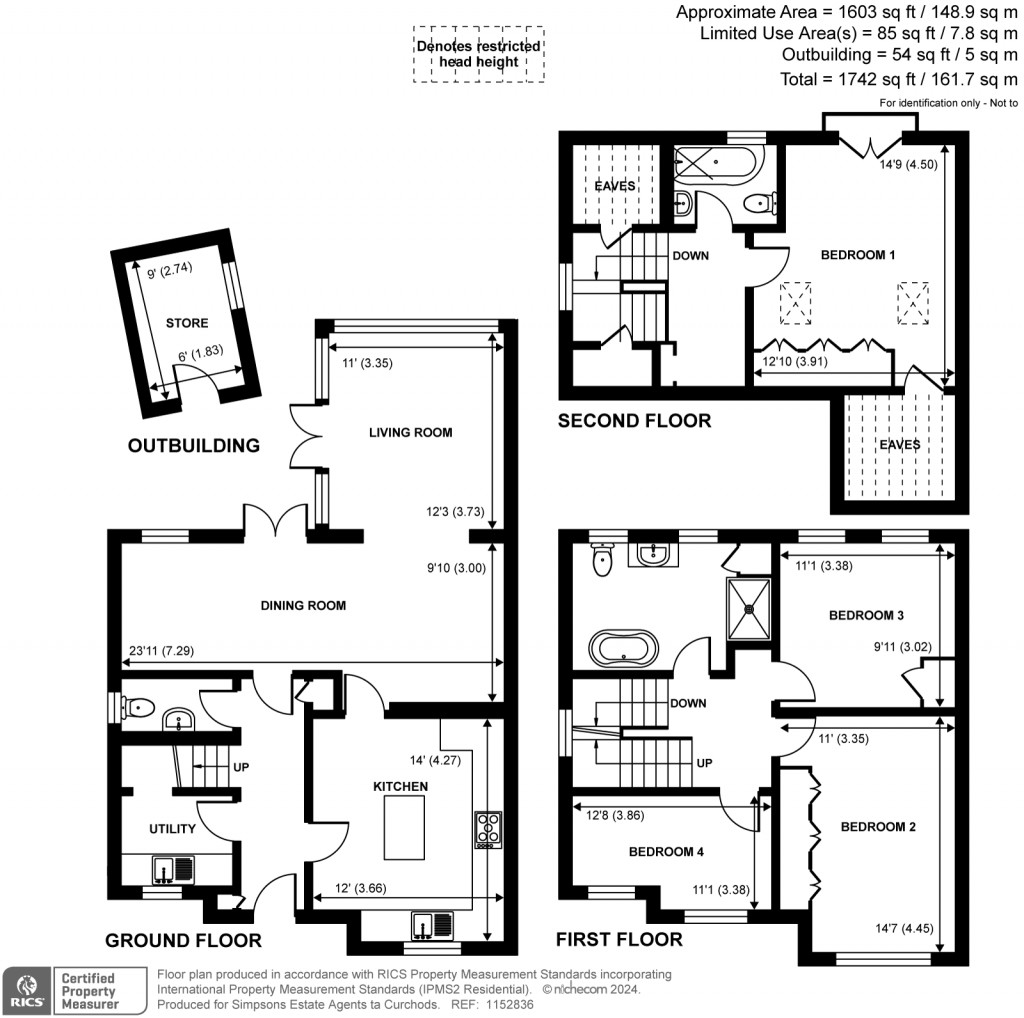 Floorplans For Burwood Road, Hersham, Walton-on-Thames, KT12