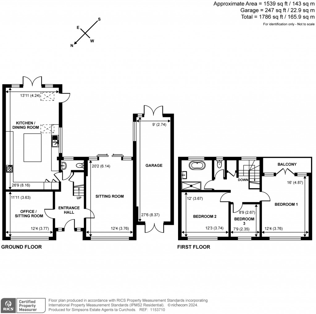 Floorplans For The Woodlands, Esher, KT10