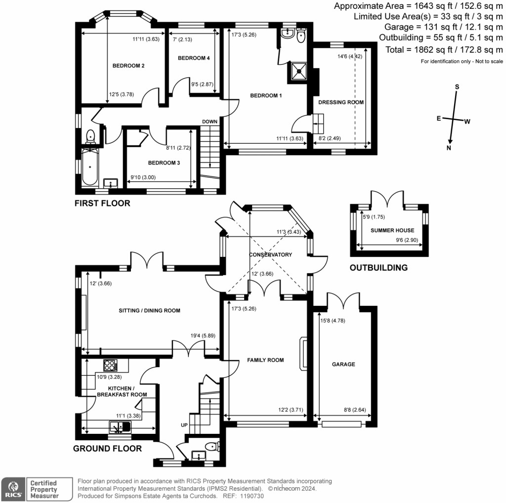 Floorplans For Avondale Avenue, Esher, KT10