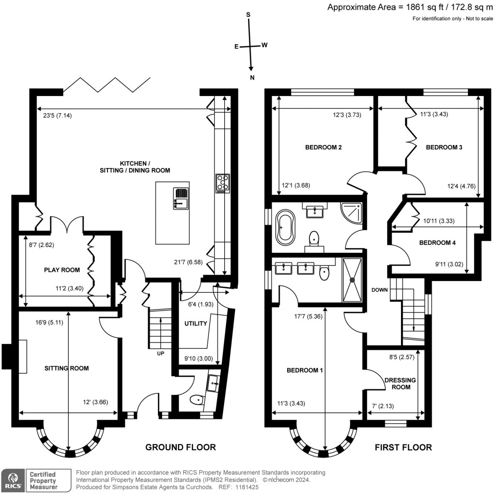 Floorplans For West End Gardens, Esher, KT10