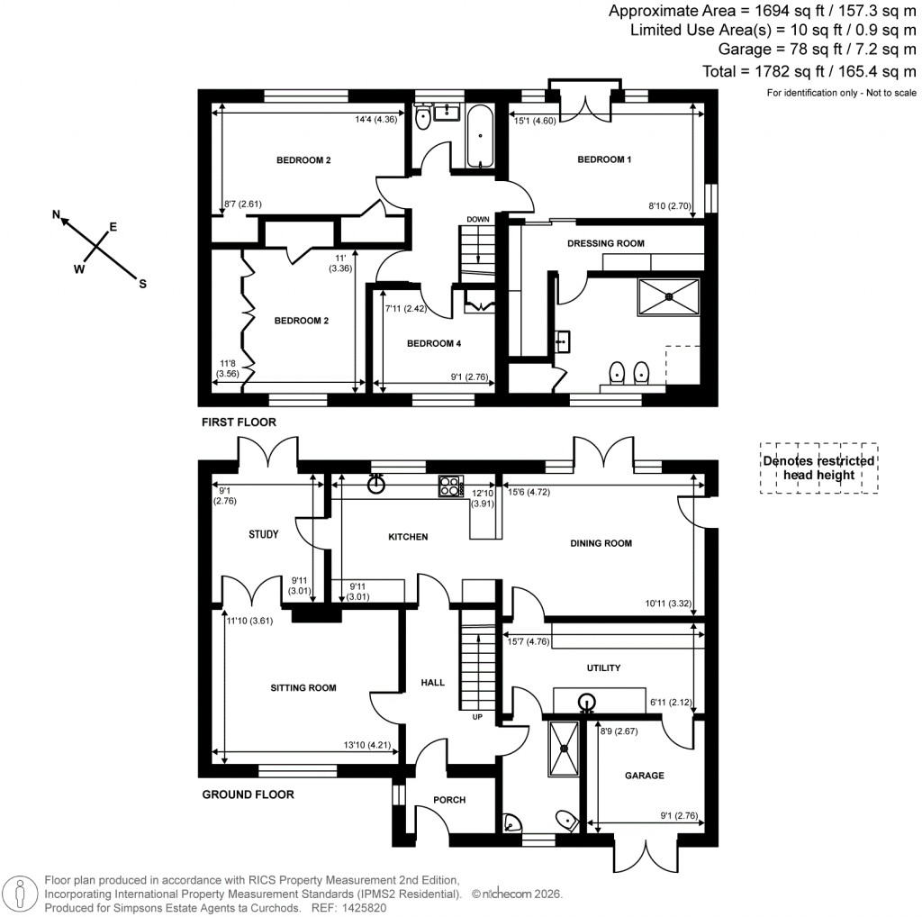 Floorplans For Cranbrook Drive, Esher, Surrey