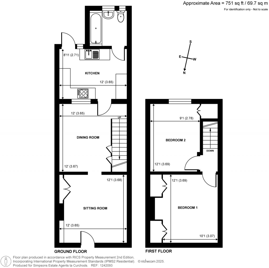 Floorplans For Rushett Close, Thames Ditton, KT7