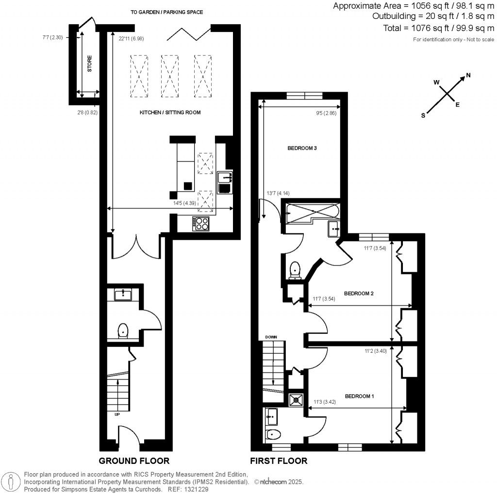 Floorplans For High Street, Thames Ditton, Surrey