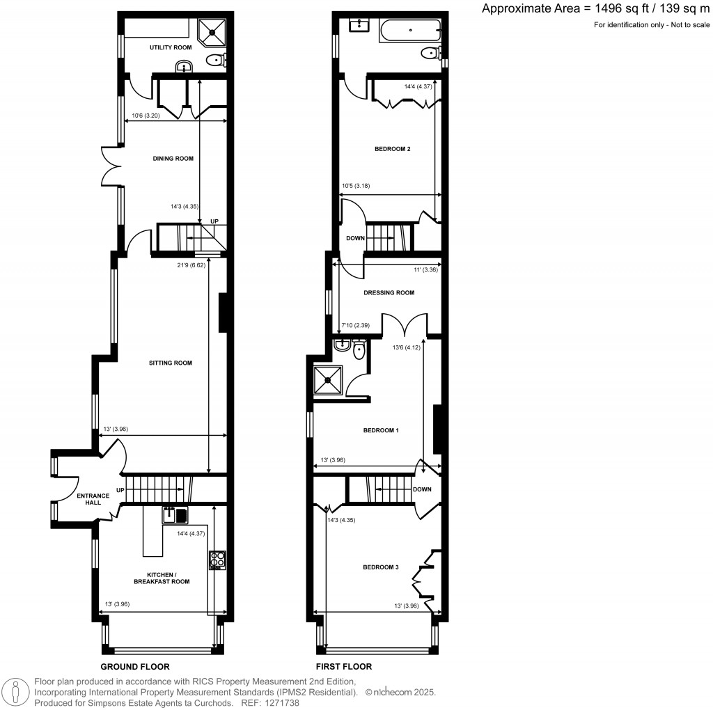 Floorplans For Station Road, Thames Ditton, KT7
