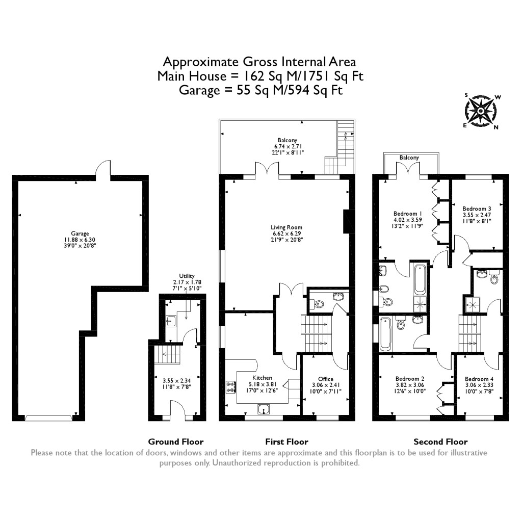 Floorplans For Graburn Way, East Molesey, Surrey
