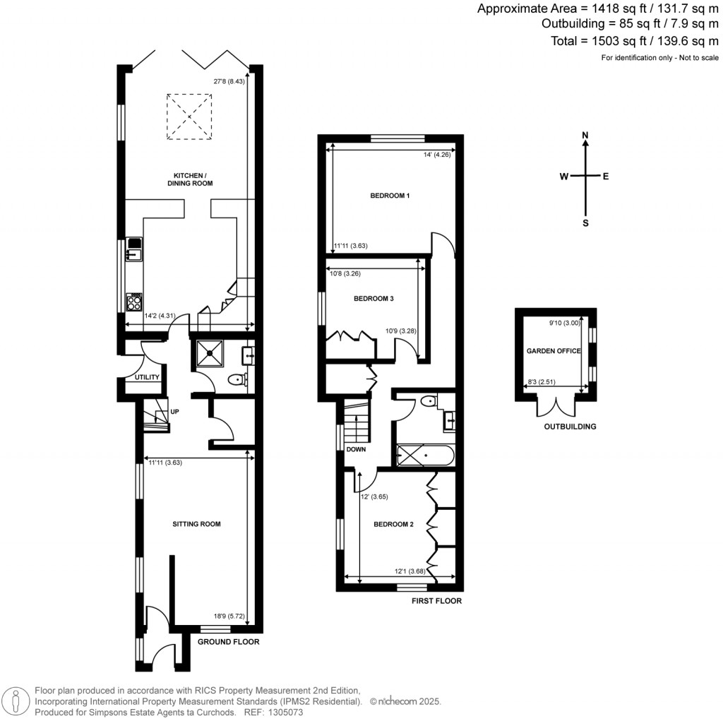 Floorplans For Winterdown Road, Esher, Surrey