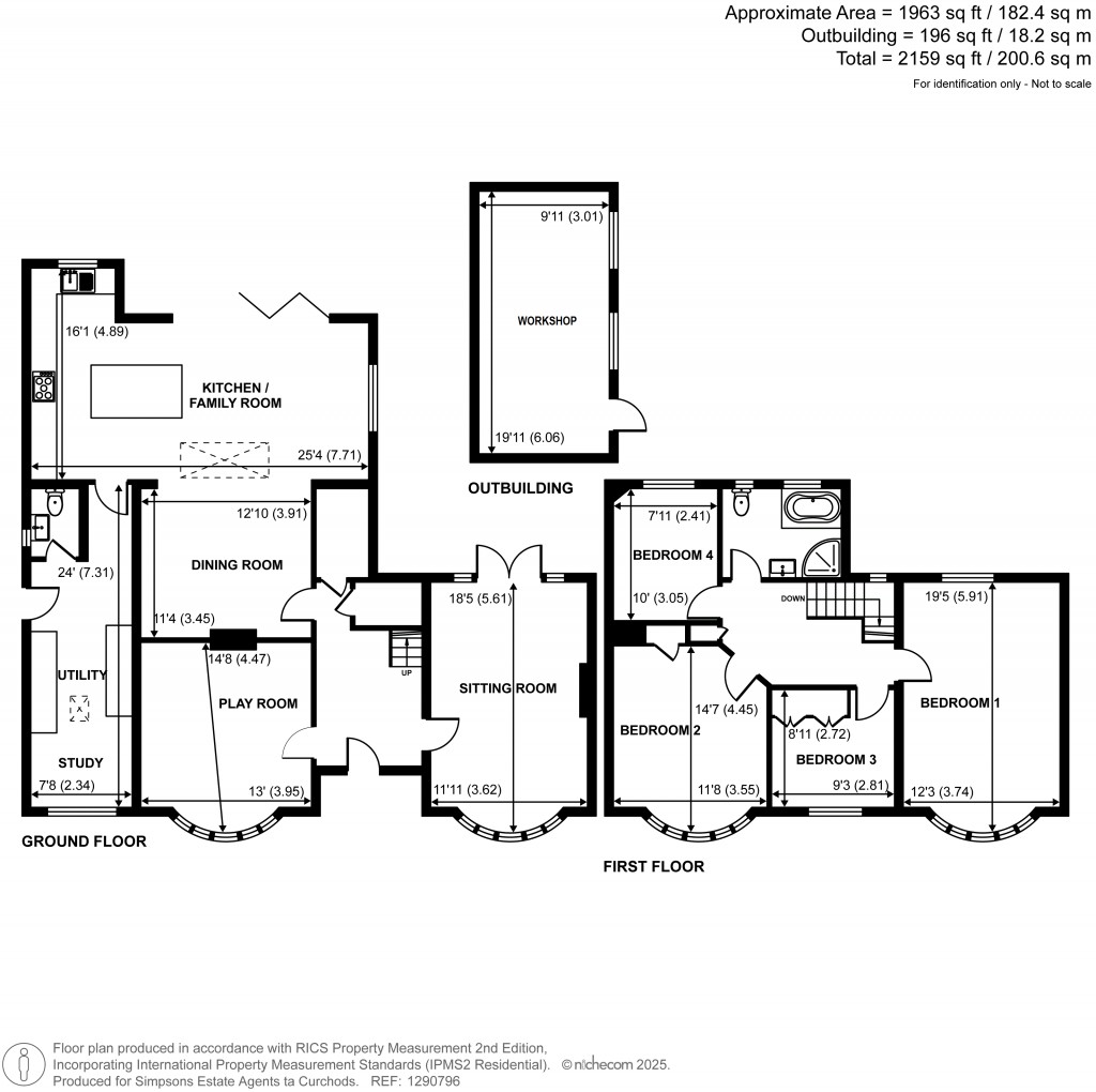 Floorplans For Manor Road South, Hinchley Wood, Surrey