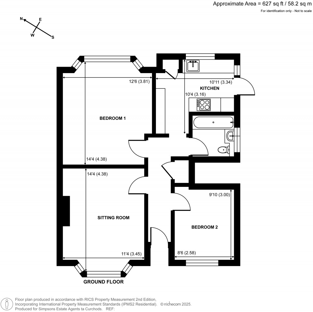 Floorplans For Portsmouth Road, Thames Ditton, Surrey