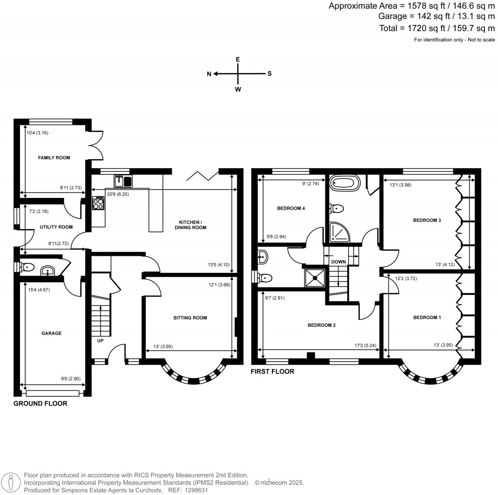 Floorplans For Ember Gardens, Thames Ditton, Surrey