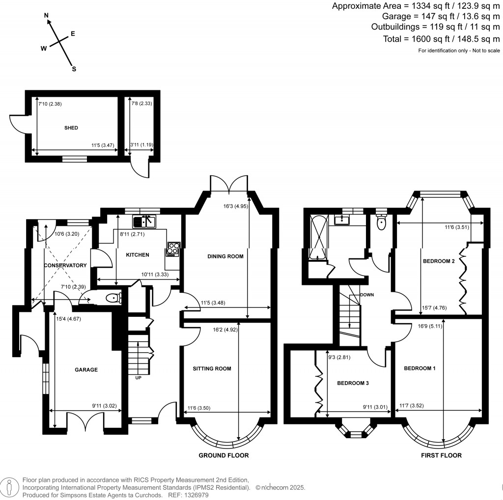 Floorplans For Hillmont Road, Esher, Surrey