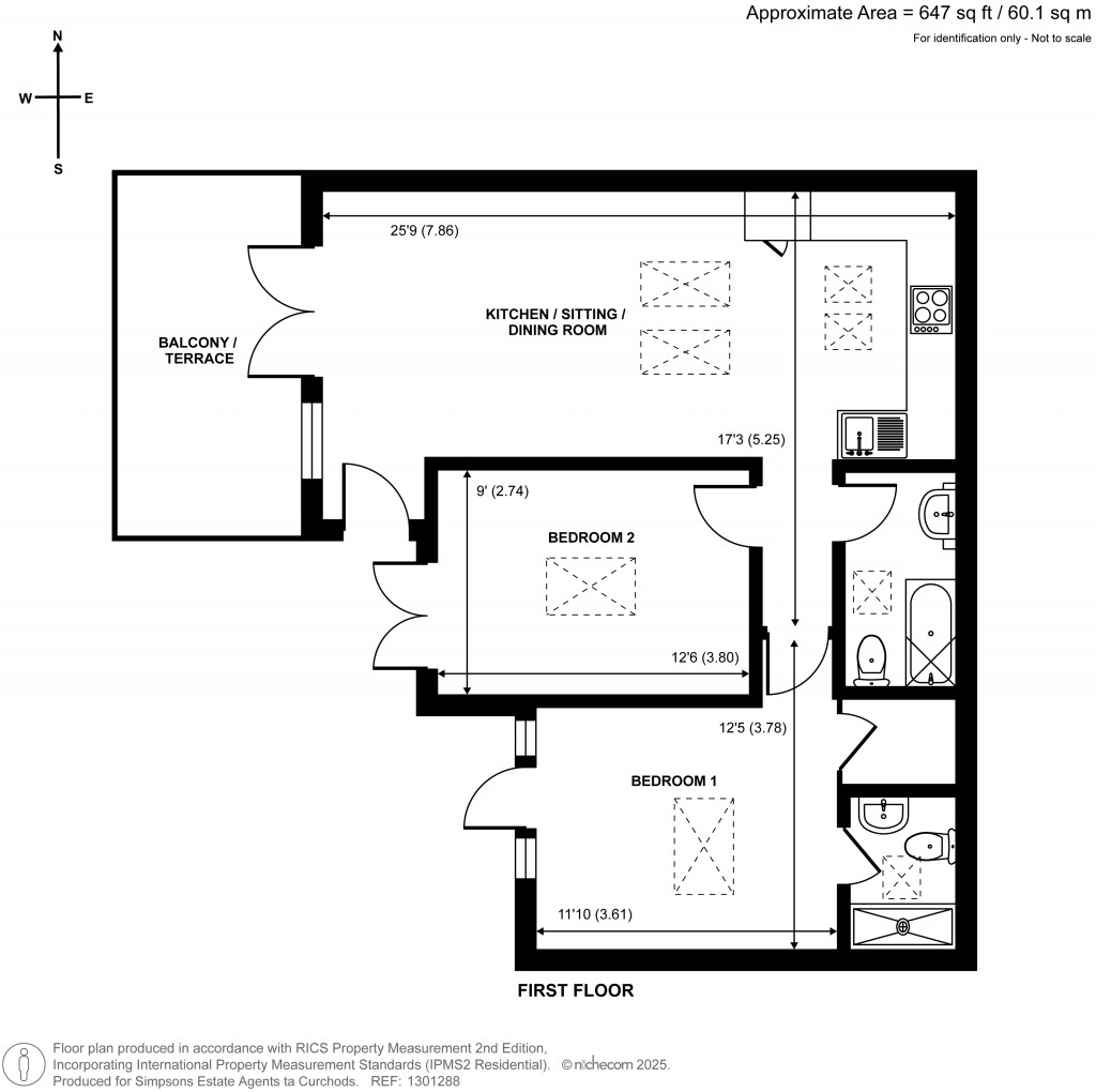 Floorplans For Giggs Hill Road, Thames Ditton, Surrey