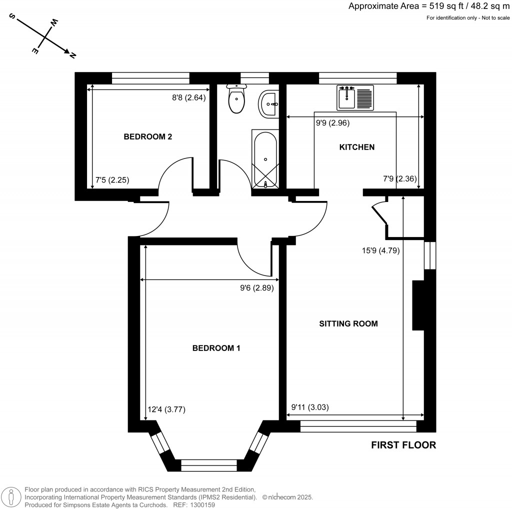 Floorplans For Windmill Close, Long Ditton, Surrey