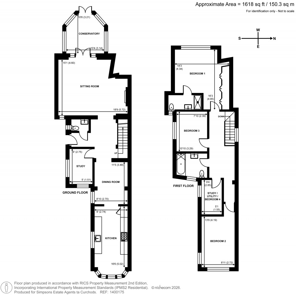 Floorplans For West End Lane, Esher, Surrey