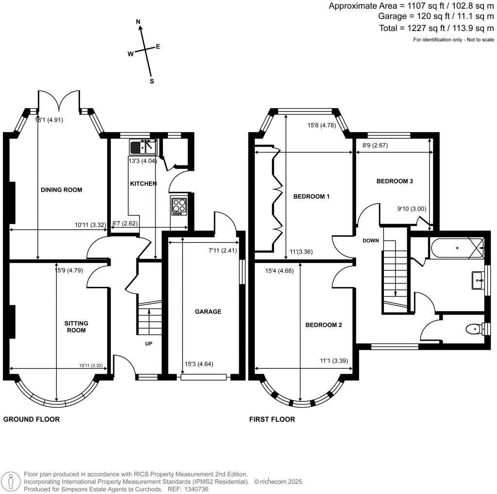 Floorplans For Medina Avenue, Esher, Surrey
