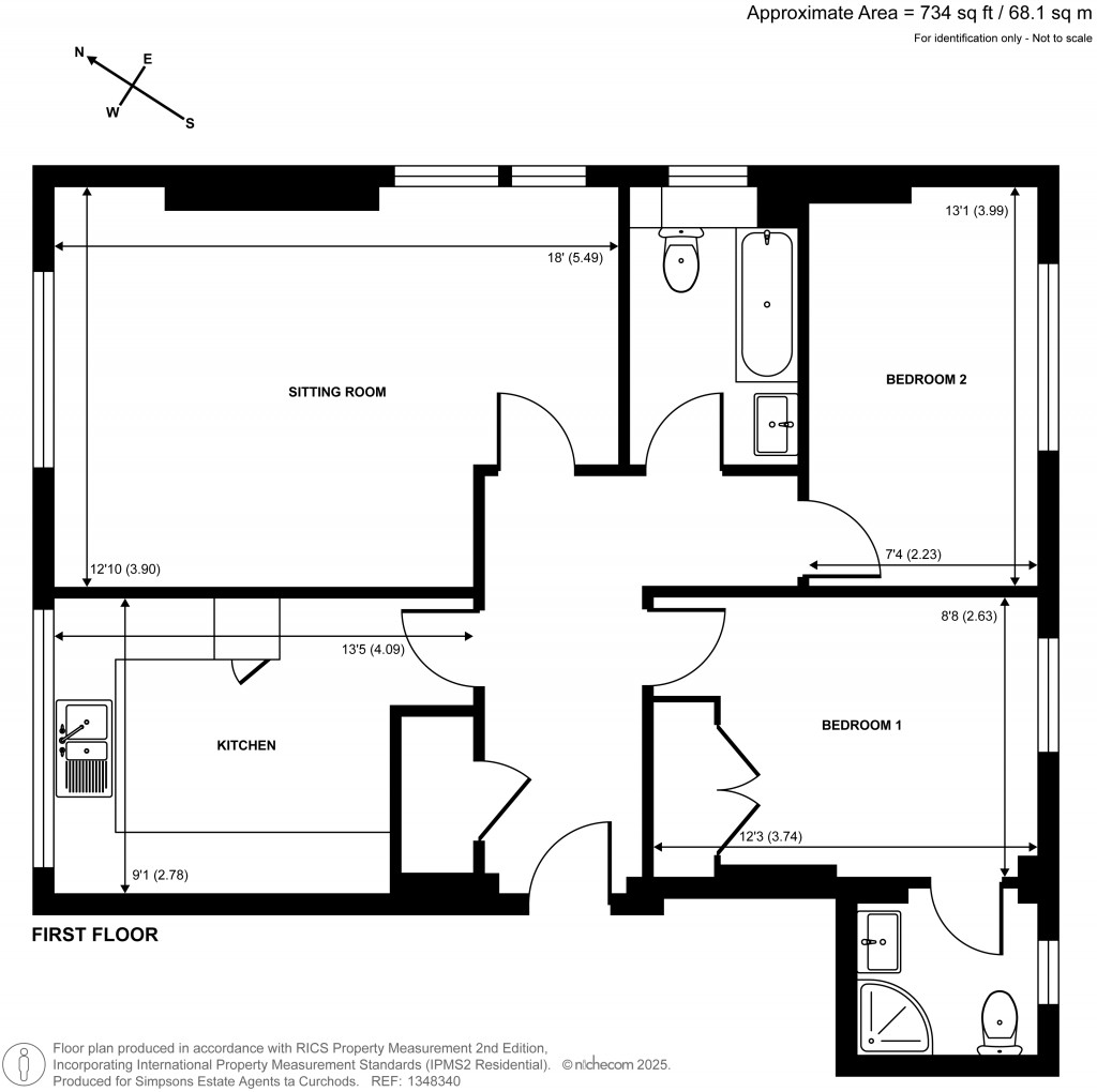 Floorplans For High Street, Esher, Surrey