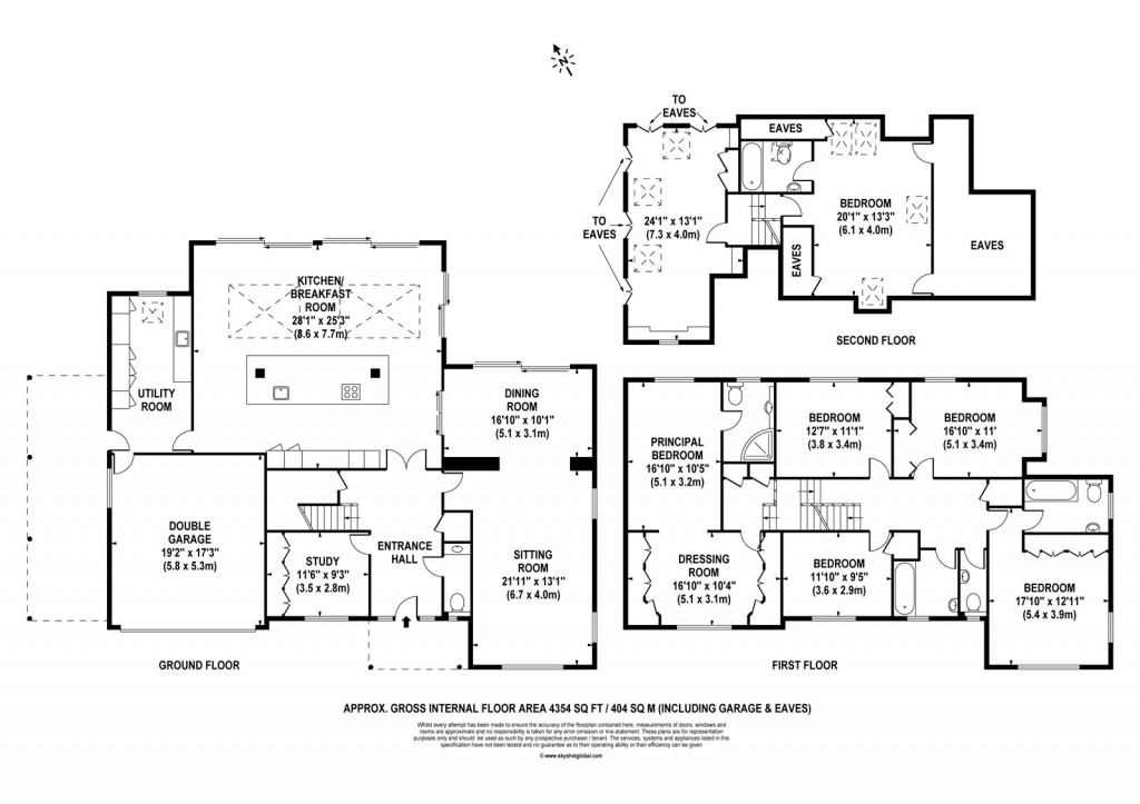 Floorplans For Albany Close, Esher, Surrey