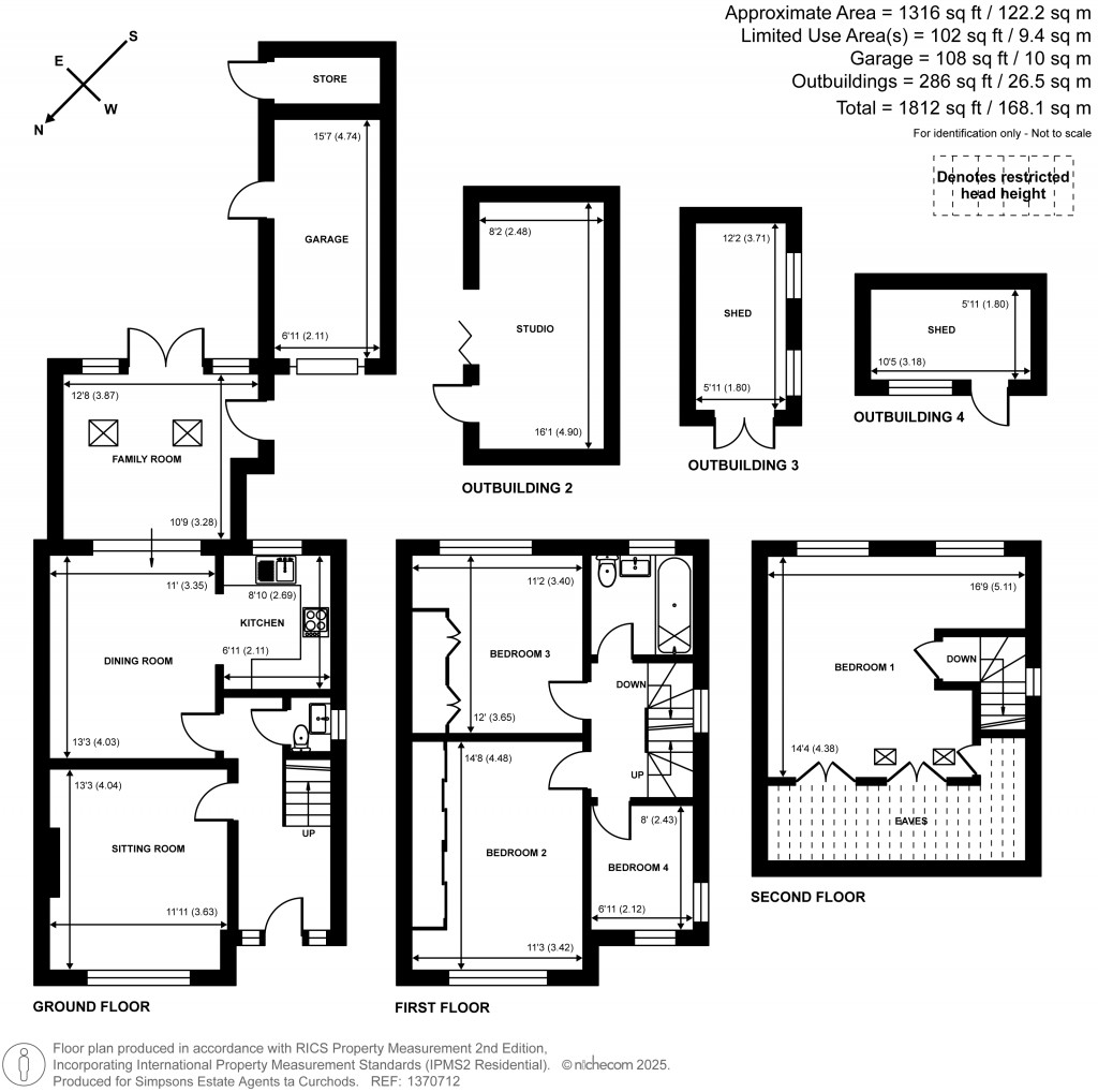 Floorplans For Esher Road, East Molesey, Surrey