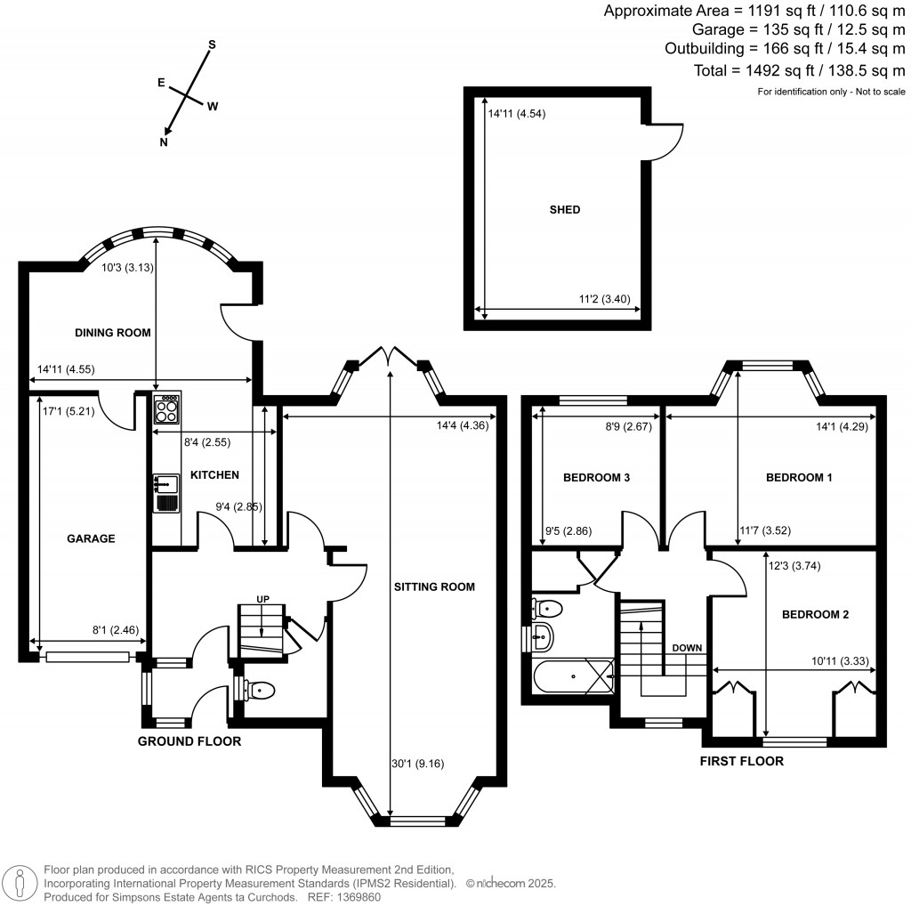 Floorplans For Severn Drive, Esher, Surrey