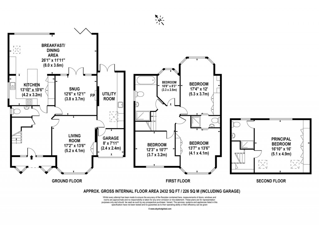 Floorplans For Hillcrest Gardens, Esher, Surrey