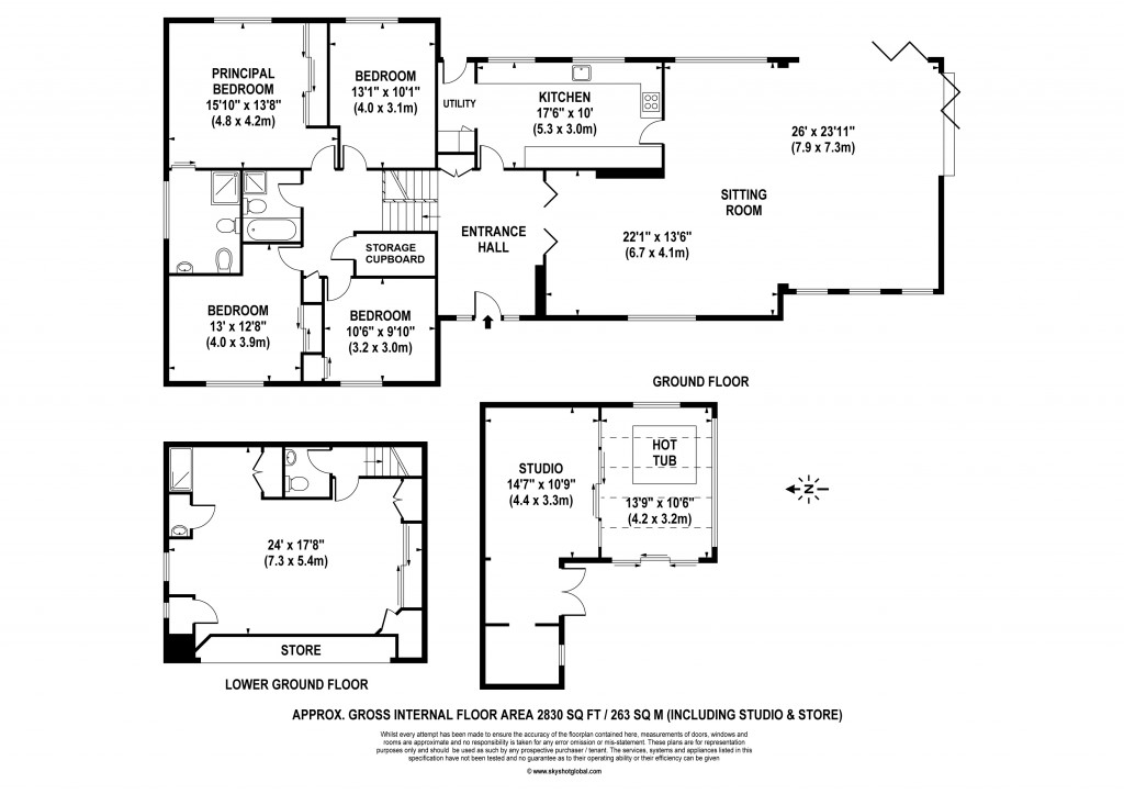 Floorplans For Haymeads Drive, Esher, Surrey