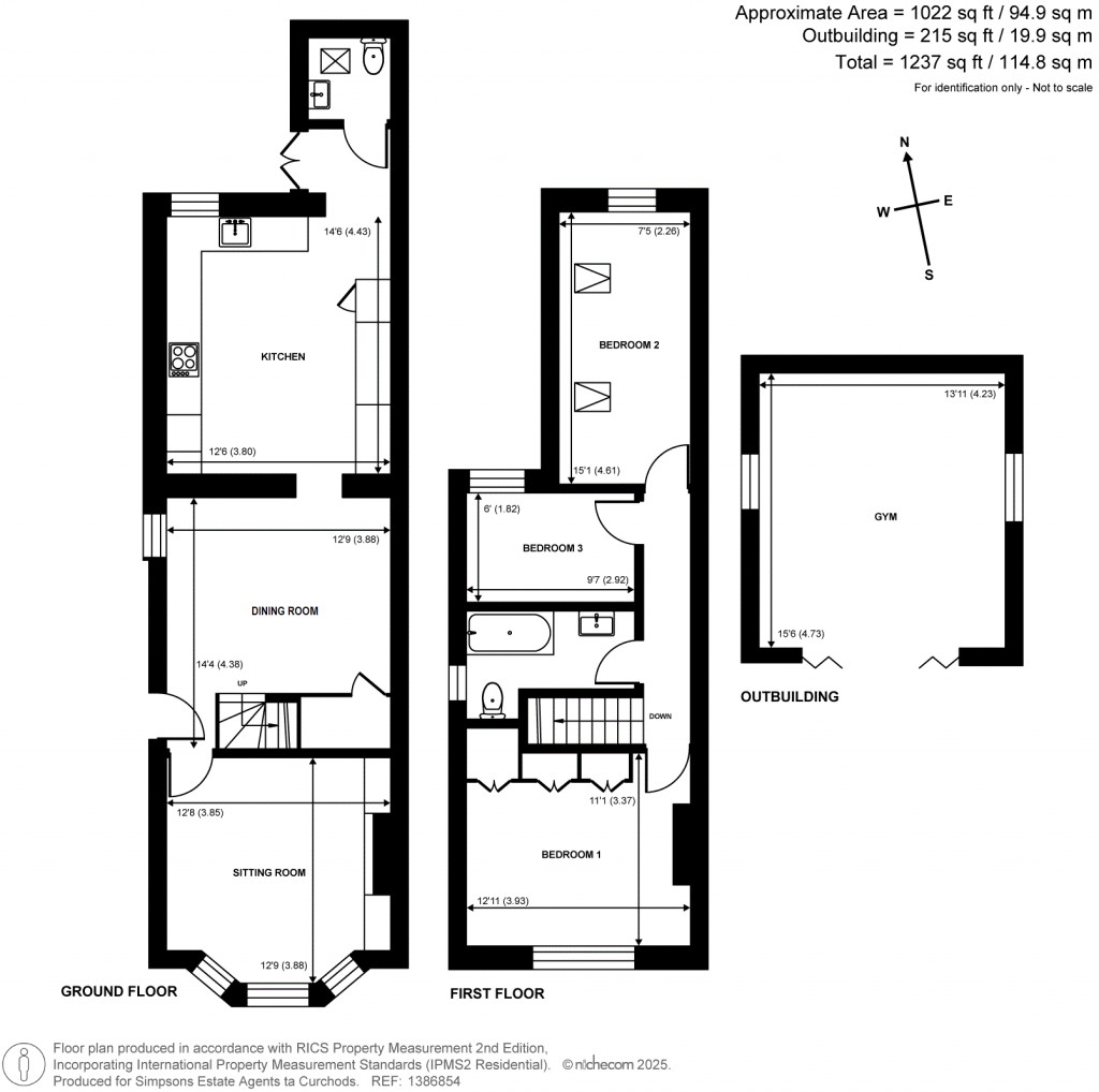 Floorplans For Weston Green Road, Esher, Surrey