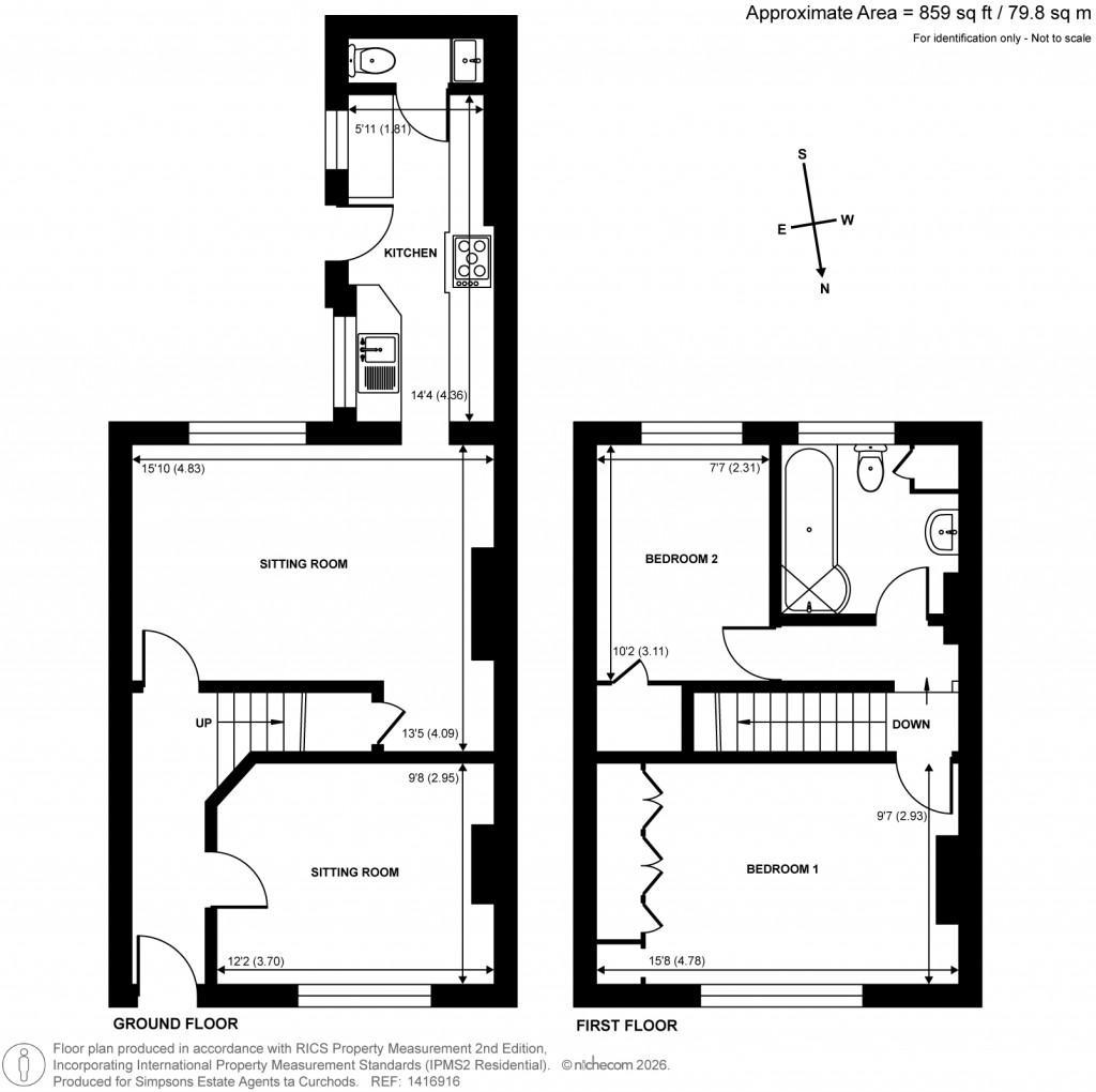 Floorplans For Douglas Road, Esher, Surrey