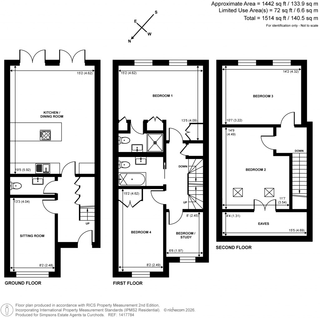 Floorplans For Walton Road, East Molesey, Surrey