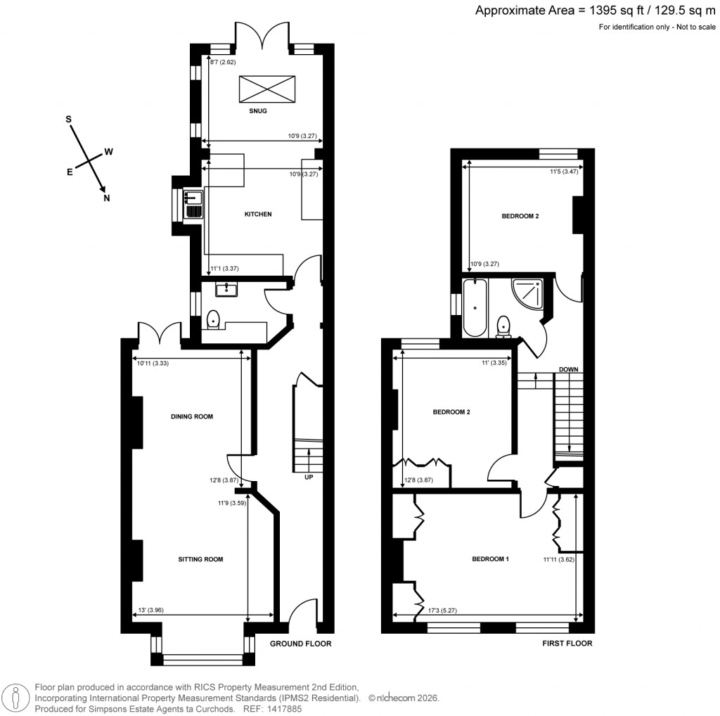 Floorplans For Walton Road, East Molesey, Surrey