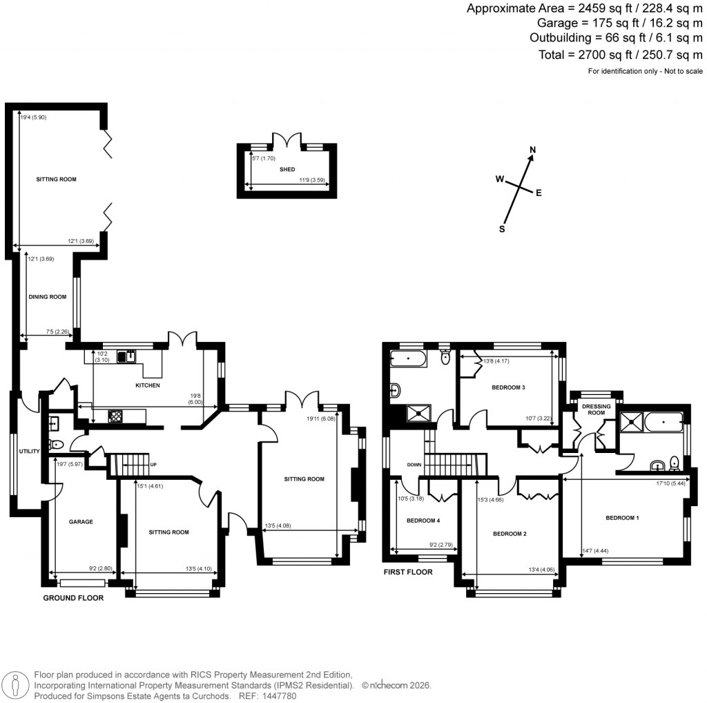 Floorplans For Copsem Drive, Esher, Surrey