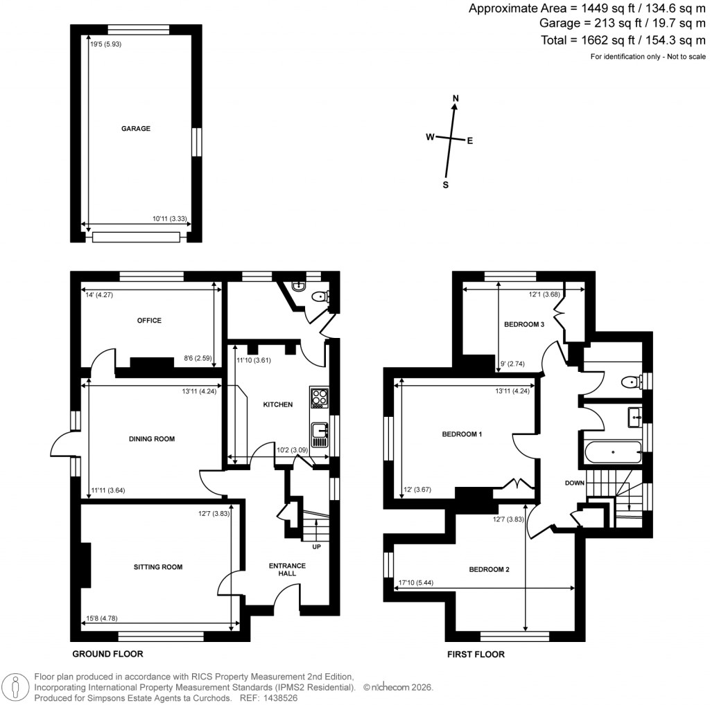 Floorplans For Lime Tree Avenue, Thames Ditton, Surrey