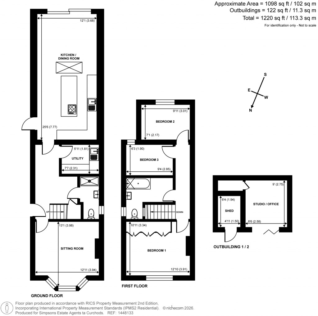 Floorplans For Summer Road, East Molesey, Surrey