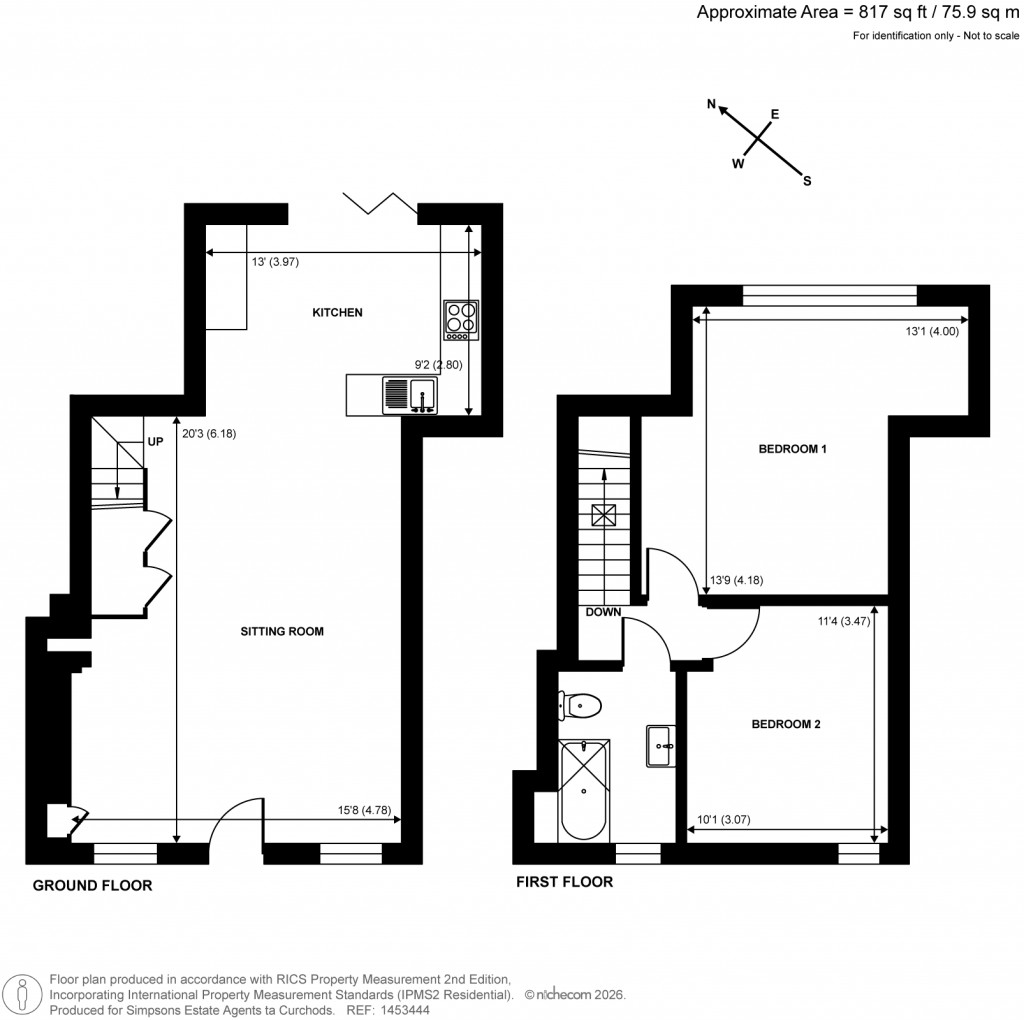 Floorplans For High Street, Esher, Surrey