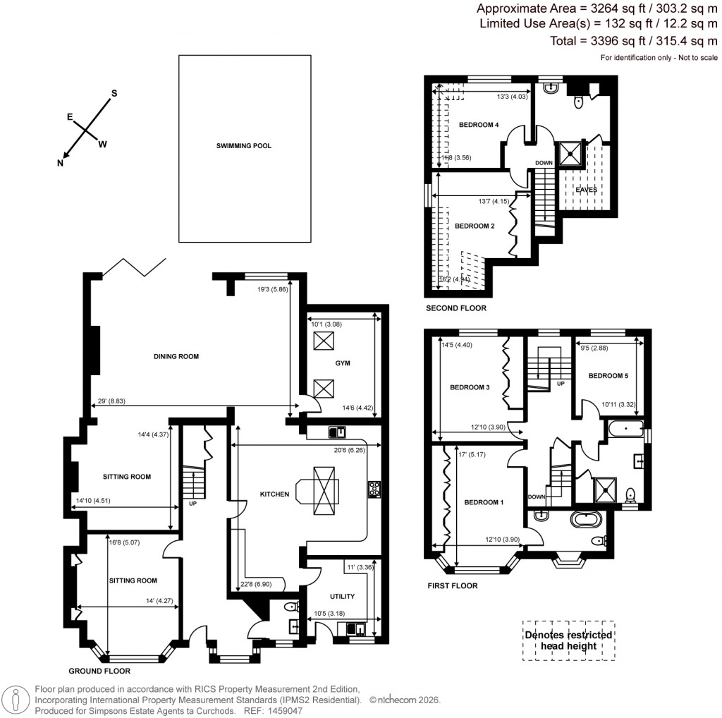Floorplans For Littleworth Road, Esher, Surrey