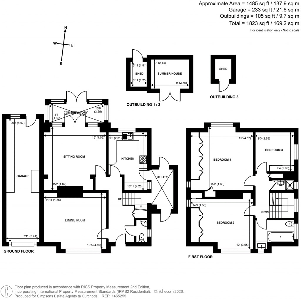 Floorplans For Cranbrook Drive, Esher, Surrey