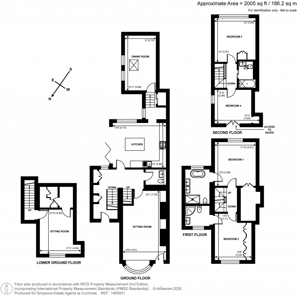 Floorplans For High Street, Esher, Surrey