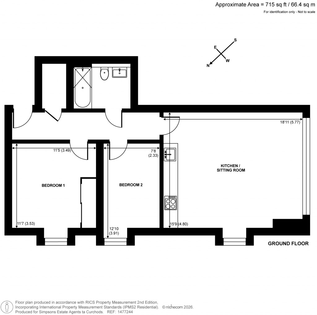 Floorplans For Littleworth Road, Esher, Surrey