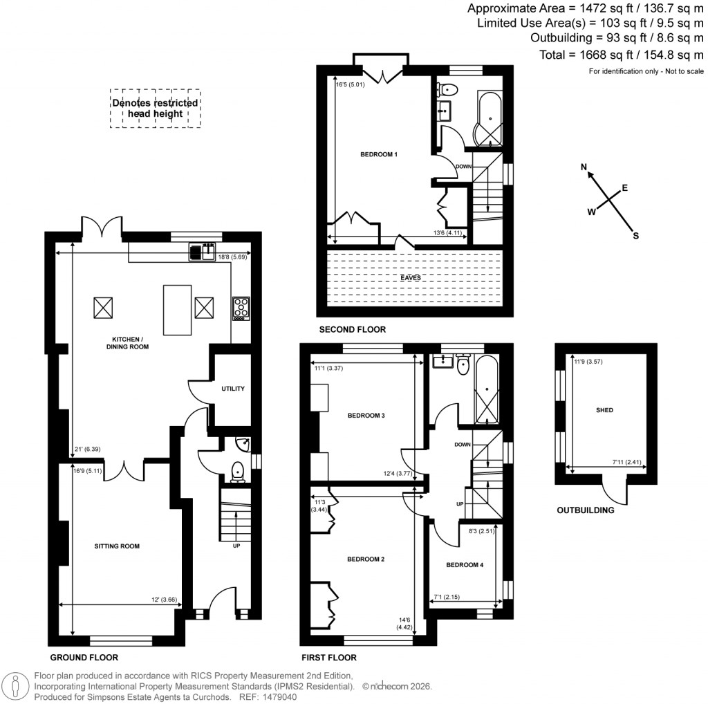 Floorplans For Hampton Court Avenue, East Molesey, Surrey
