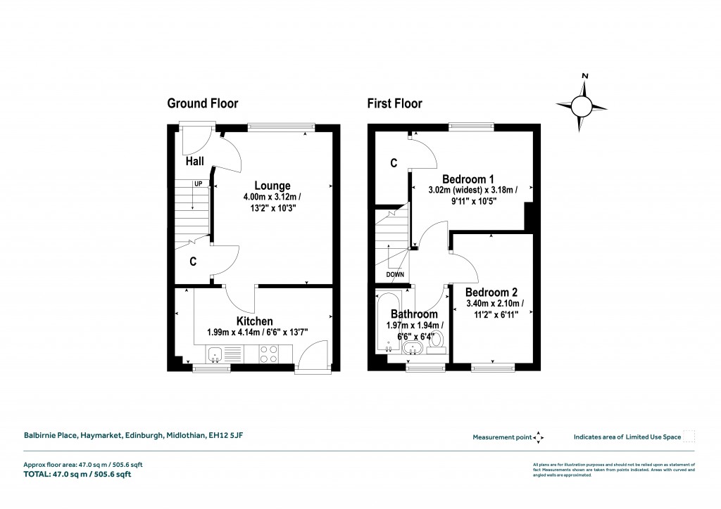 Floorplans For Roseburn, Edinburgh