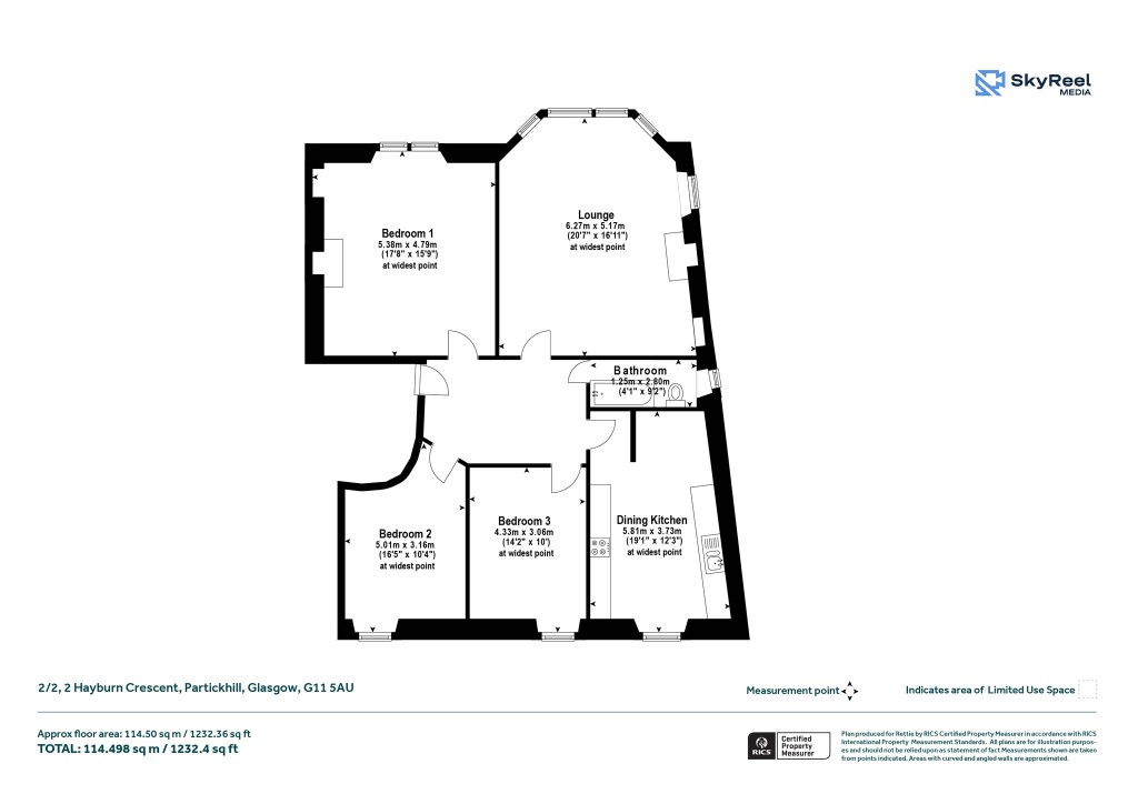 Floorplans For Partickhill, Glasgow